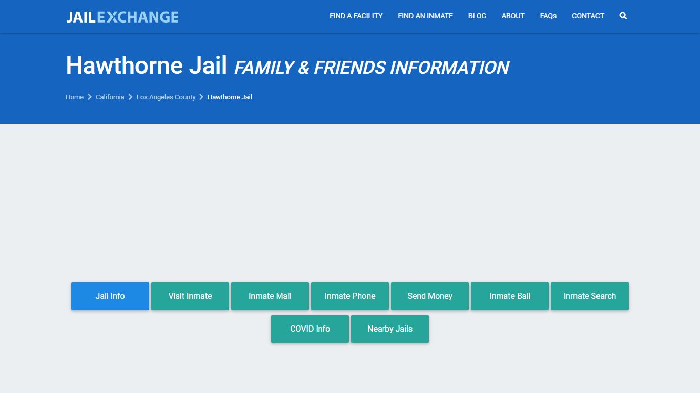 Hawthorne Jail Visitation | Mail | Phone | Hawthorne, CA